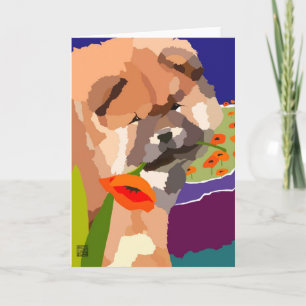 Tarjeta HORA DE LA PRIMAVERA, ARTdeco Chow