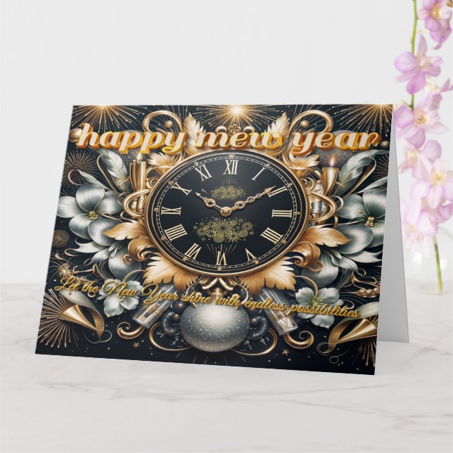 Tarjeta Hora de nuevos comienzos con Me personalizado (Orquídea)