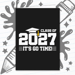 Tarjeta Hora de partir Cita de graduación Clase superior d