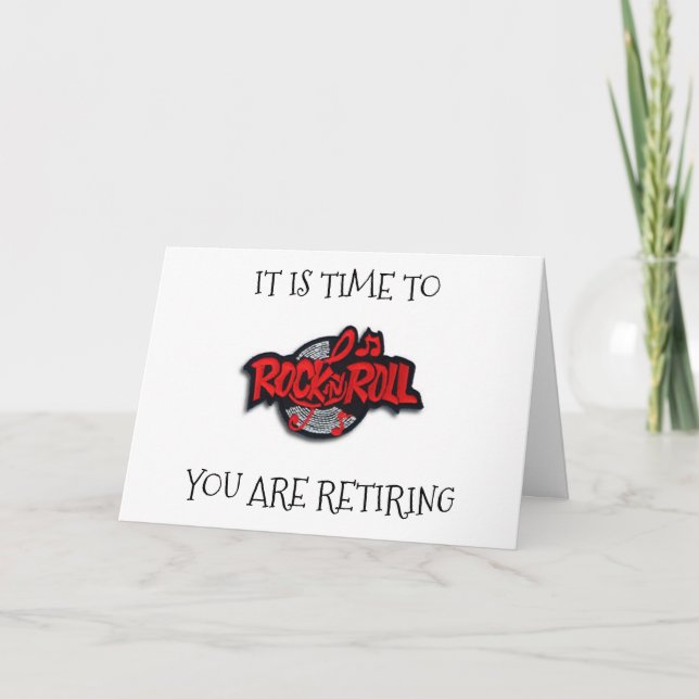 TARJETA HORA DE ***RETIRE***-DEJEMOS "ROCK AND ROLL" (Anverso)