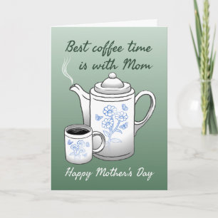 Tarjeta Hora del café en el Día de la Madre