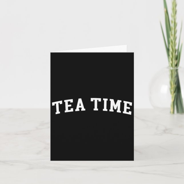 Tarjeta Hora del Té  (Anverso)