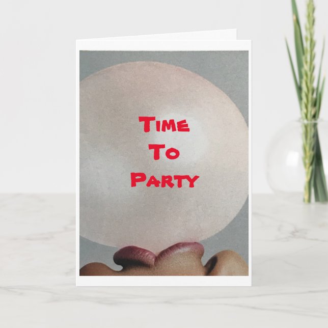 TARJETA *HORA PARA EL FIESTA** QUE GANAS EL "RETIRO" (Anverso)