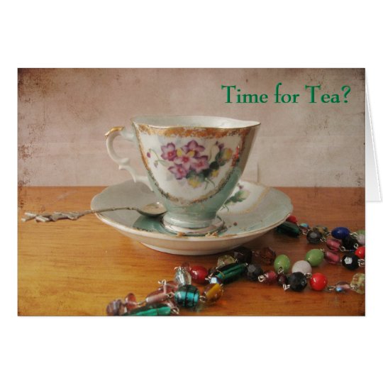 Tarjeta ¿Hora para el té?
