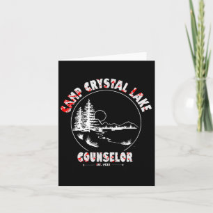 Tarjeta Horario Halloween de Crystal Lake Camp Counselor C