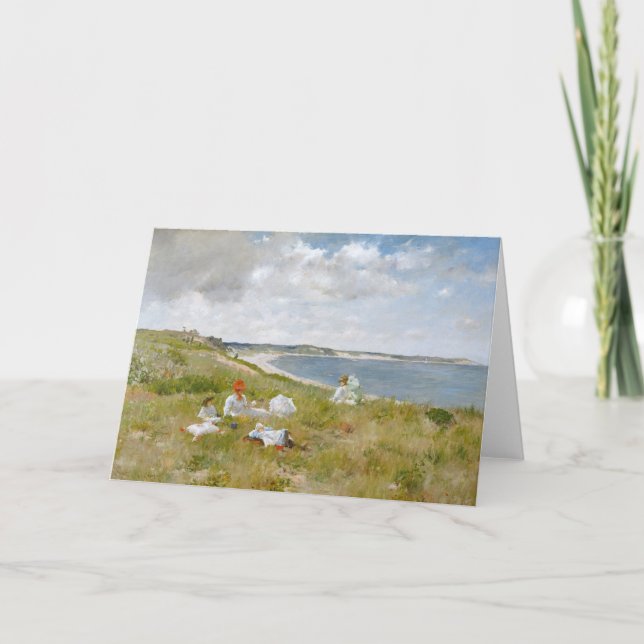 Tarjeta Horas de inactividad | William Merritt Chase (Anverso)