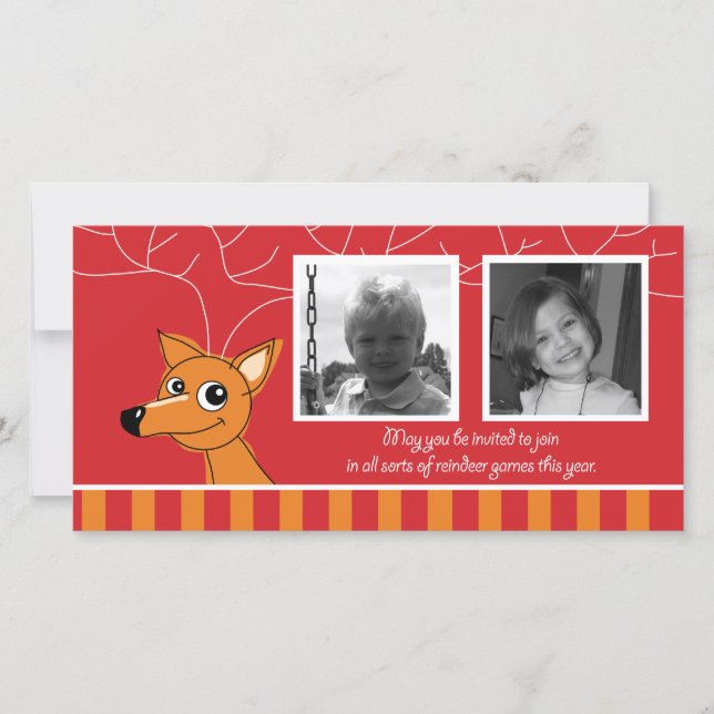 Tarjeta horizontal de 2 fotos (Anverso)