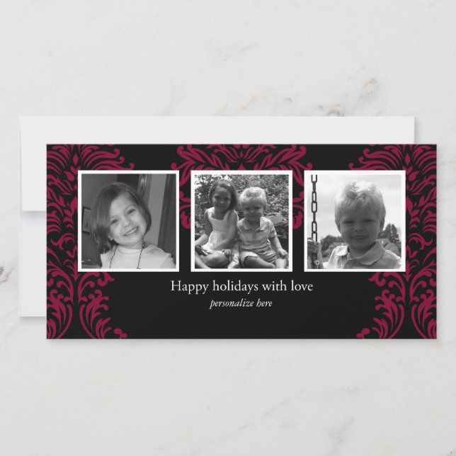 Tarjeta horizontal de 3 fotos (Anverso)