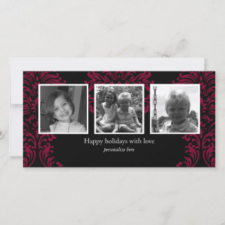 Tarjeta horizontal de 3 fotos