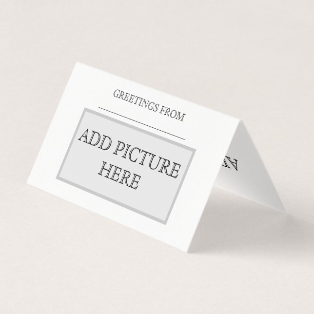 Tarjeta horizontal de Navidades personalizados (Anverso)