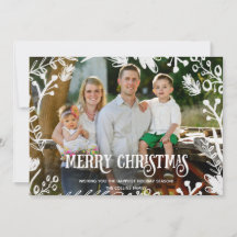 Tarjeta horizontal del día de fiesta de la foto