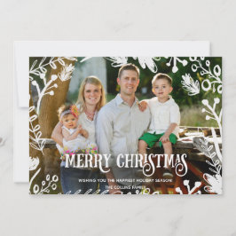 Tarjeta horizontal del día de fiesta de la foto