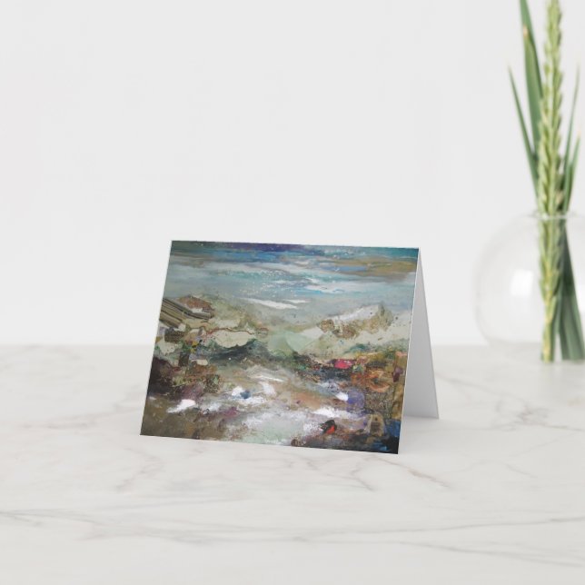 Tarjeta Horizonte azul Notecard (Anverso)