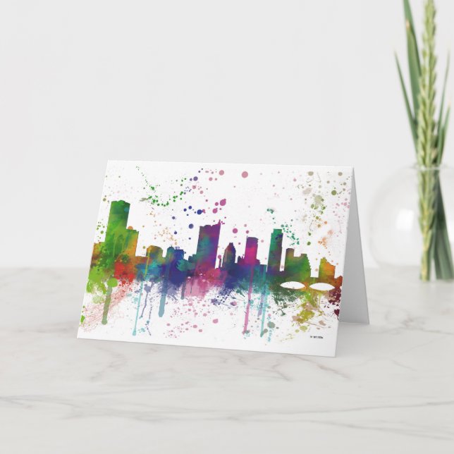 TARJETA HORIZONTE DE AUSTIN TEJAS (Anverso)