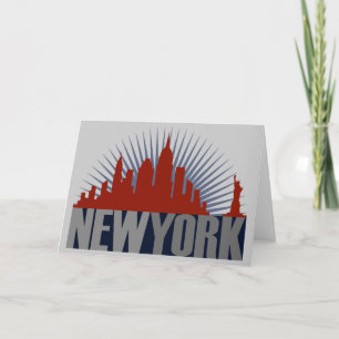 Tarjeta Horizonte de la Ciudad de Nueva York