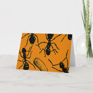 Tarjeta Hormigas de Halloween