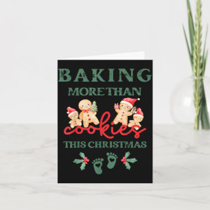 Tarjeta Horneando Más Que Galletas Esta Navidad Embarazada