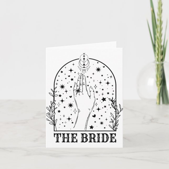 Tarjeta Horno de Bruja Coven Matando Bachelorette Gótica P (Anverso)