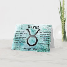 Horoscope Rótulo Taurus Bull Feliz cumpleaños