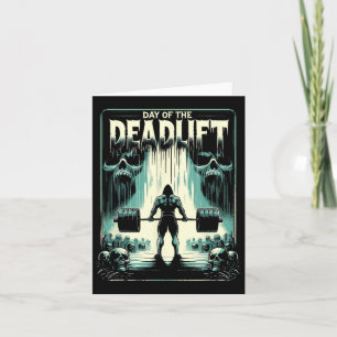 Tarjeta Horror Deadlift Workout Training Bodybuilder