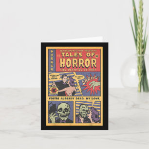 Tarjeta Horror Viintage Retro Halloween Spooky S