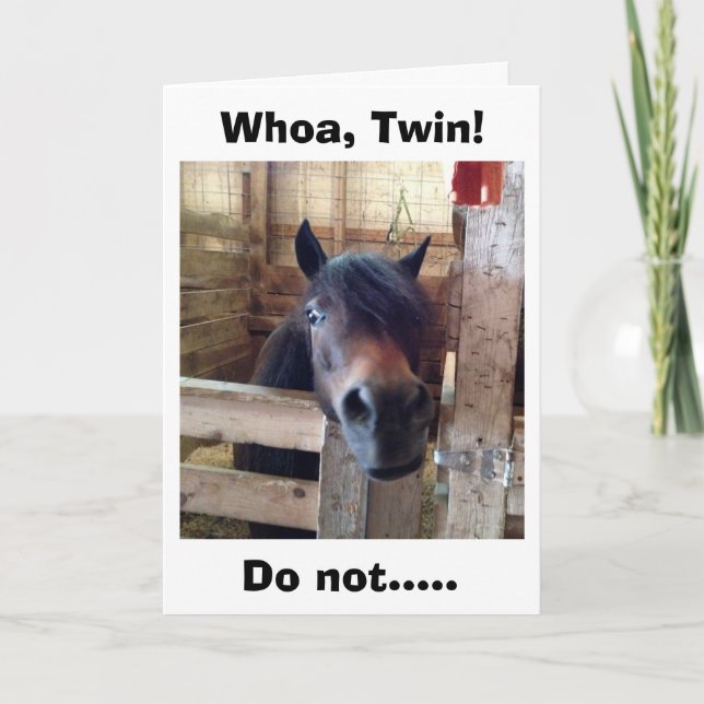 TARJETA HORSE DICE QUIÉN SE CELEBRA TODAVÍA (Anverso)
