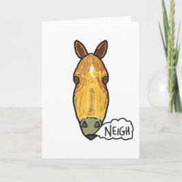Tarjeta Horse Face Neigh