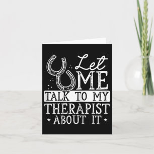 Tarjeta Horse Lover Suministra Caballo Montando en Horseck