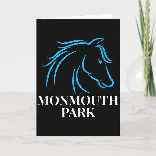 Tarjeta Horse Racing Monmouth Park Oceanrt New Jersey Hors (Anverso)