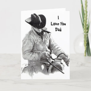 Tarjeta HORSE RIDER, ILove YouDad
