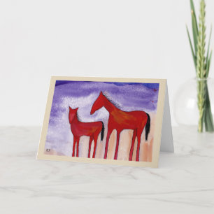 Tarjeta Horses Notecard