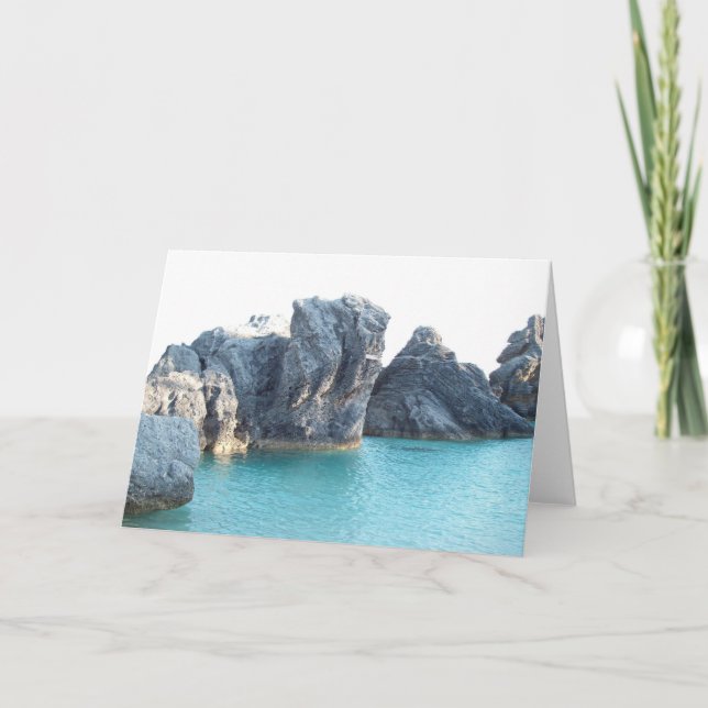 Tarjeta Horseshoe Beach Bermuda (Anverso)