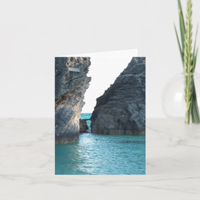 Tarjeta Horseshoe Beach Bermuda (Anverso)