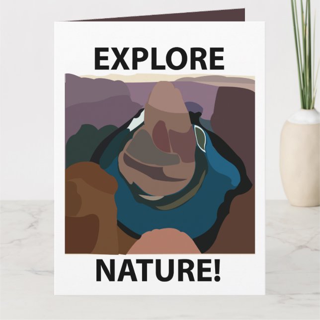 Tarjeta Horseshoe Bend Explorar la naturaleza Horseshoe Be (Anverso)