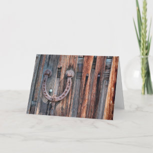 Tarjeta Horseshoe Buena Suerte