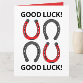 Tarjeta Horseshoe Buena Suerte Horseshoe