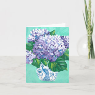 Tarjeta Hortensias de Lugano