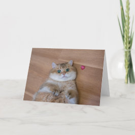 Tarjeta Hosico y corazón