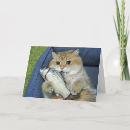 Tarjeta Hosico y el pescado