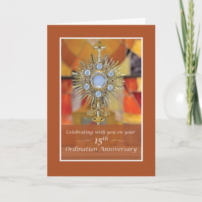 Tarjeta Hospedaje de Monstrance del Aniversario de la Orde (Anverso)