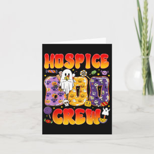 Tarjeta Hospice Boo Crew Hospice Nurse Funny Halloween