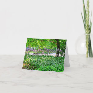 TARJETA "HOSTAS Y ALIUM PURPLE"