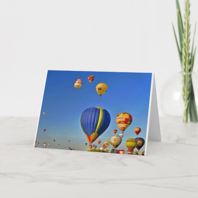 Tarjeta Hot air balloons Card (Anverso)