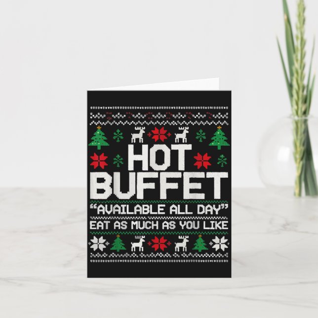 Tarjeta Hot Buffet Available All Day Eat As Much As You Li (Anverso)