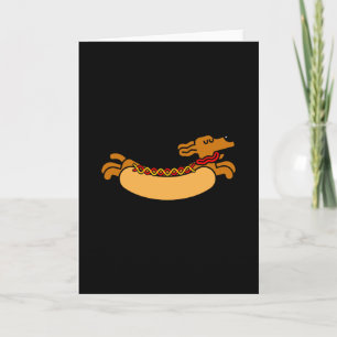 Tarjeta Hot dog Daschund