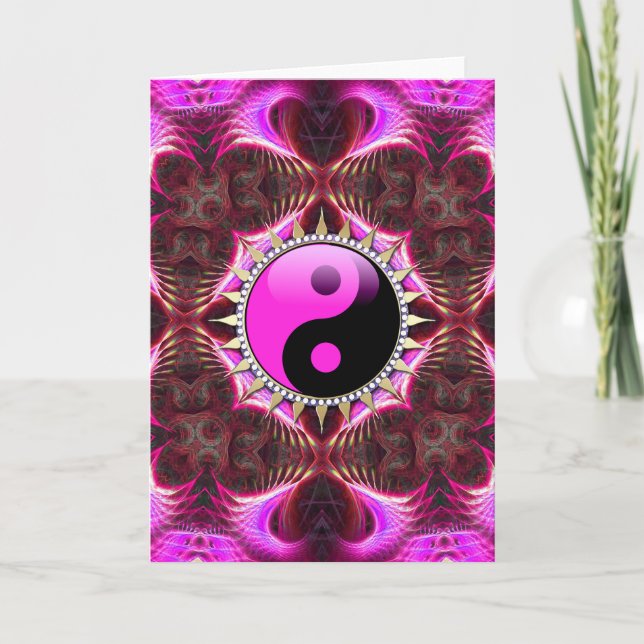 Tarjeta Hot Pink Spirit Love New Age Cards (Anverso)