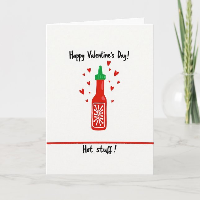 Tarjeta Hot Stuff Valentines Card (Anverso)