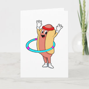 Tarjeta Hotdog en Fitness con volante
