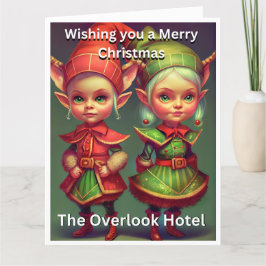 Tarjeta HOTEL FERNY MERRY CHRISTMAS OVERLOOK navidades