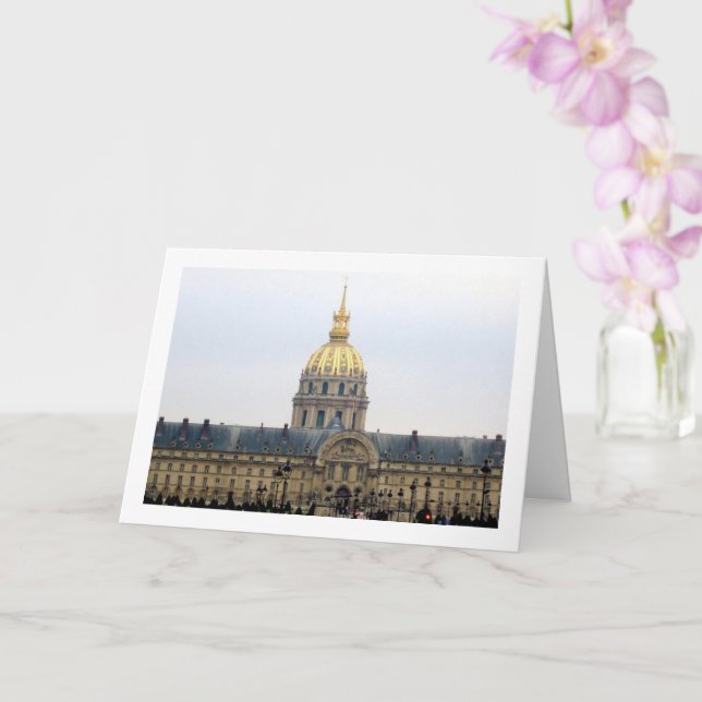 Tarjeta Hotel Nacional de los Inválidos, París, Francia (Orquídea)